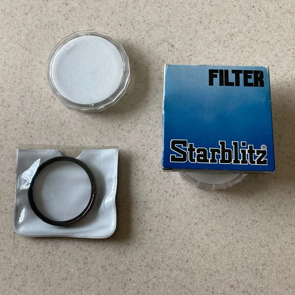 Vintage Camera Filter Lot: Rolev, Popular Polar, Starblitz - 52 58 mm
